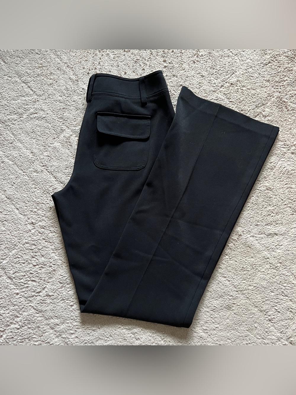 Caché Flared Leg Dress Pants Office Stretch Minimalist Capsule Professional Sz 4